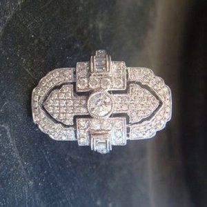 Fashionable 925 Silver Plated CZ Wedding Ring for Women, FB16FA1033